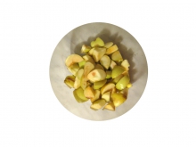 Фото: Яблоки нарезанные дольками